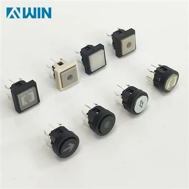 Lóðréttur upplýstur taktrofi með LED